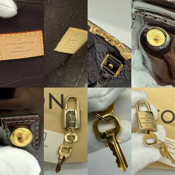 Authentic NEW Louis Vuitton Dark purple Vernis Alma GM - Picture 15 of 17